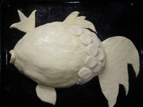 Fish shaped cake