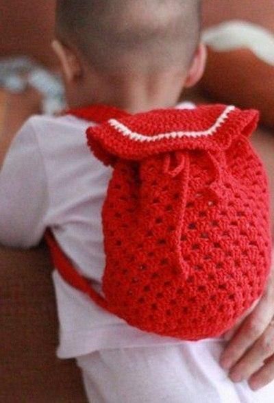 Crochet Baby Backpack