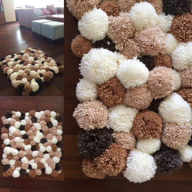 DIY Pom Pom Rug