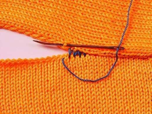 How to sew a knit side sewing product. Knitting stitches How to sew a knit side sewing product. Knitting stitches