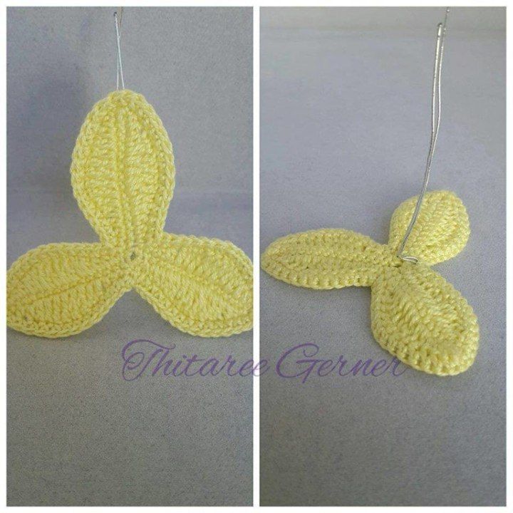 Orchid Crochet Flower Pattern Diagrams