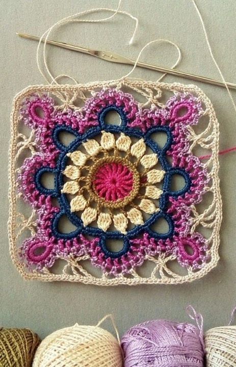 Squares crochet