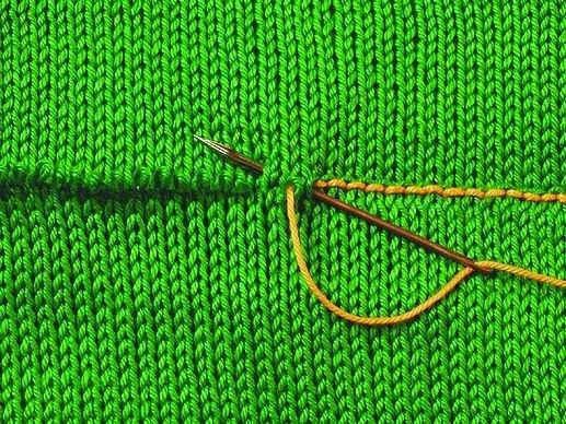 How to sew a knit side sewing product. Knitting stitches How to sew a knit side sewing product. Knitting stitches