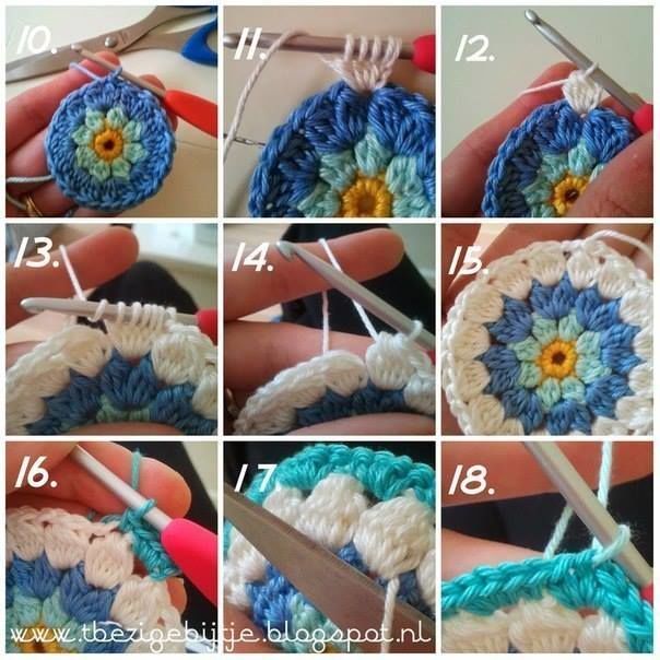 Flower coasters - tutorial