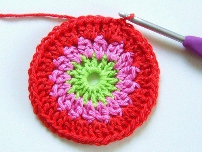 Crochet Flower Granny Square Blanket