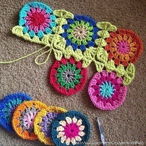 Crochet African Flower Join Crochet African Flower Join