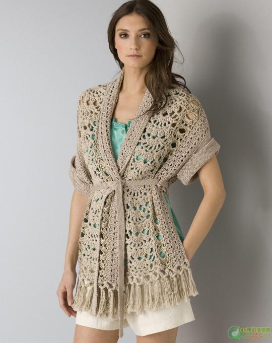 Crochet Patterns Cardigan Lace Scarf