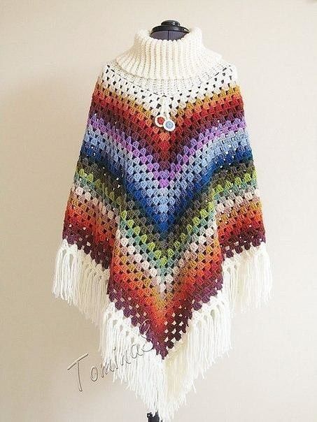 Cowl Neck Poncho pattern