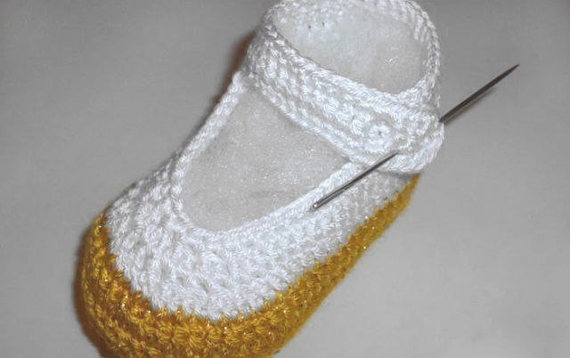 Crocheted Baby Sandals