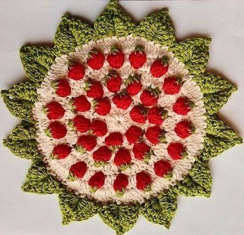 Crochet Strawberry Backpack