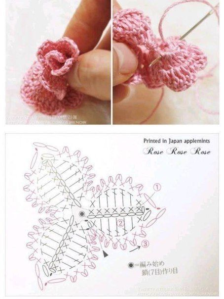 Beautiful Crochet Rose Free Pattern