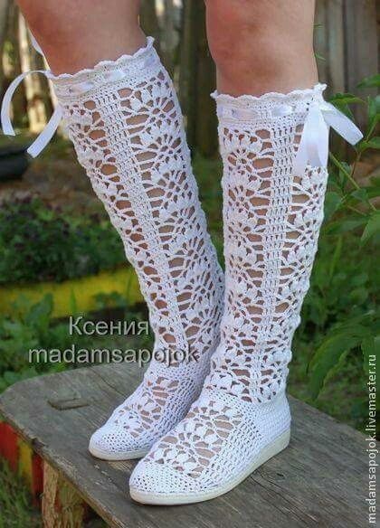 Crochet Knit Footwear