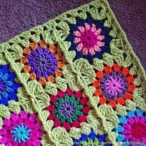 Crochet African Flower Join Crochet African Flower Join
