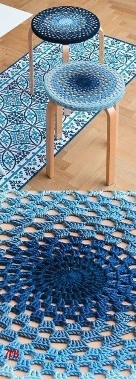 Free Crochet Pattern for a Stool Cover