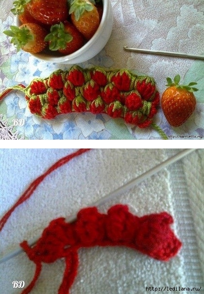 How to Crochet the Strawberry Stitch