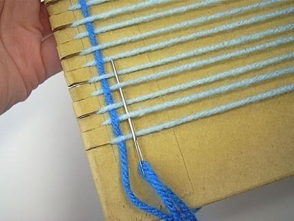 How to Weave on a Cardboard Loom