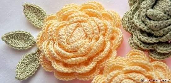 How to Crochet Rolled Up Rose