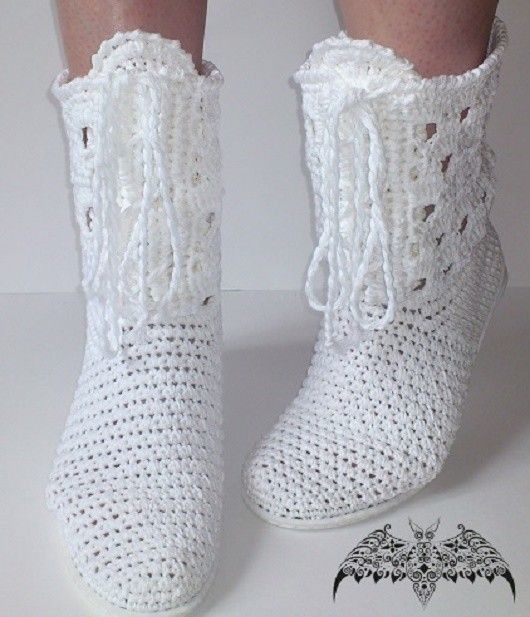 Crochet Knit Footwear