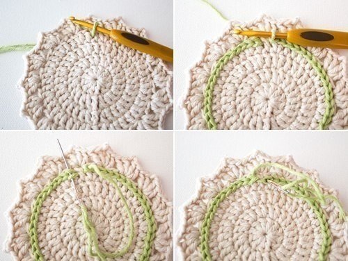 Ombre Crocheted Coasters