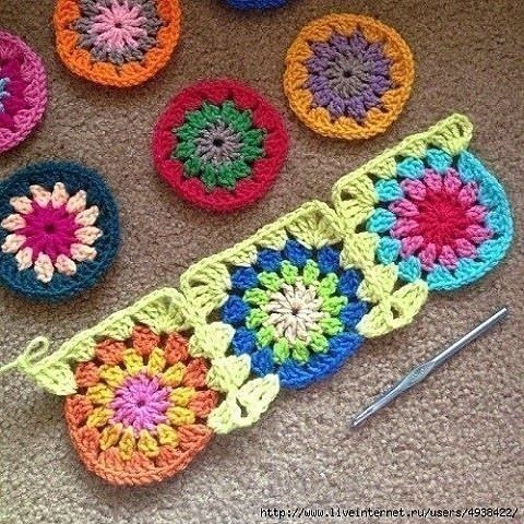 Crochet African Flower Join Crochet African Flower Join