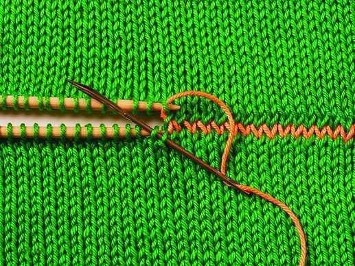 How to sew a knit side sewing product. Knitting stitches