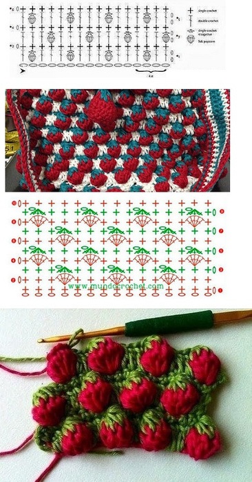 How to Crochet the Strawberry Stitch How to Crochet the Strawberry Stitch