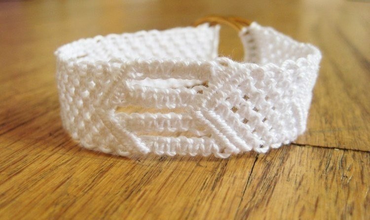 Cute and Elegant Cotton Macrame Bracelet