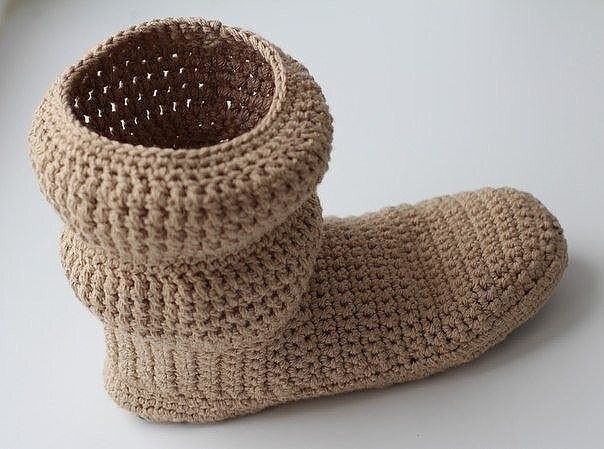 Crochet Slippers With Soles