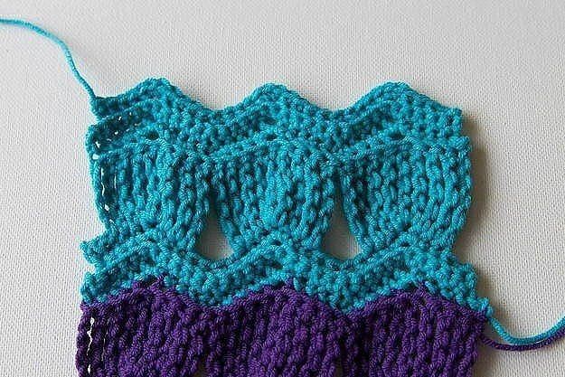 Vintage Fan Ripple Stitch Pattern