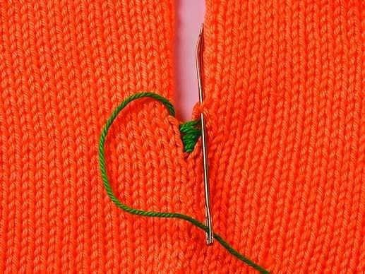 How to sew a knit side sewing product. Knitting stitches