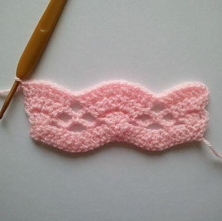 Openwork Ripple Crochet Stitch