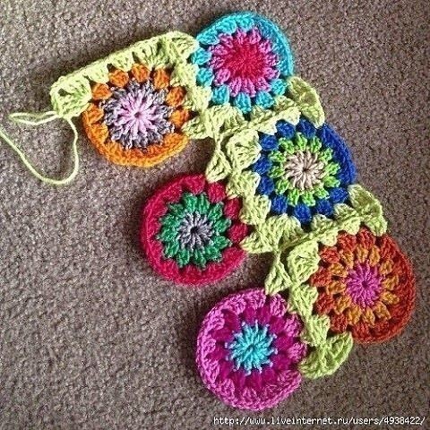Crochet African Flower Join Crochet African Flower Join