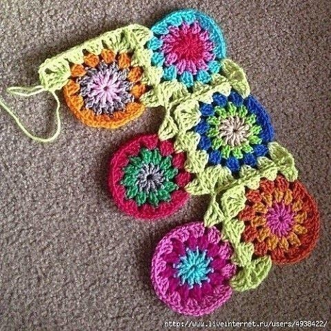 Crochet African Flower Join