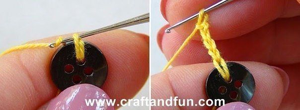 DIY Crochet Button Flower DIY Crochet Button Flower