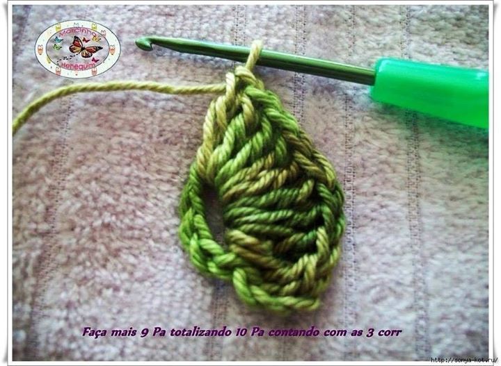 Step by Step Crochet Leaf Step by Step Crochet Leaf