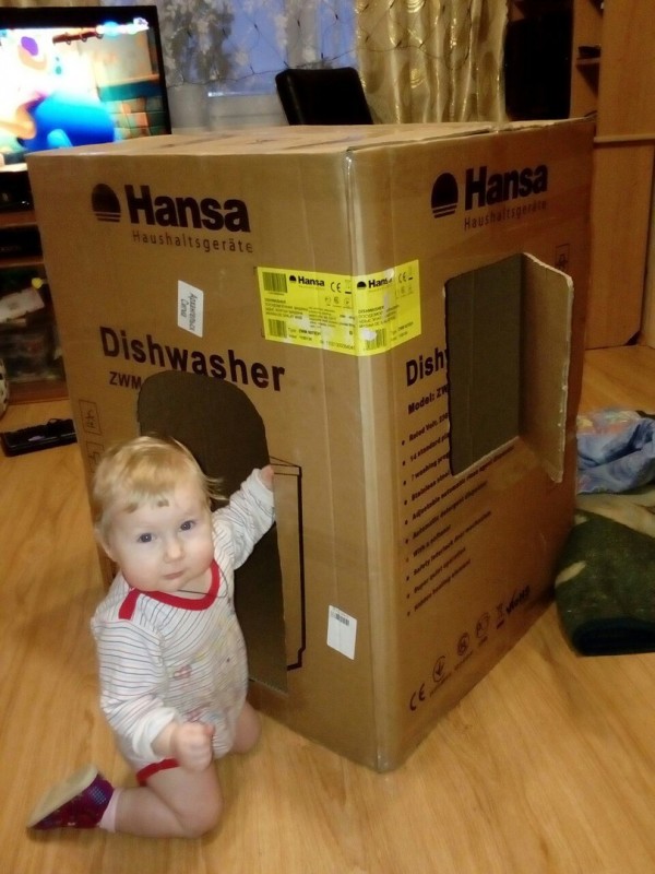 Cardboard kids house