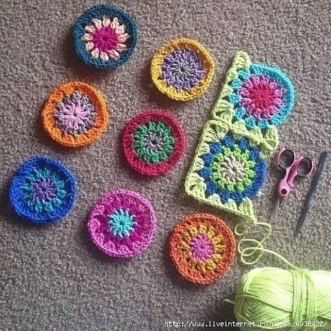 Crochet African Flower Join Crochet African Flower Join