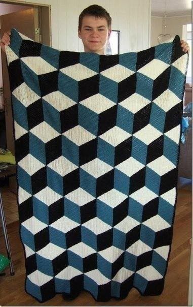 3D Illusion Blanket Crochet Patterns 3D Illusion Blanket Crochet Patterns