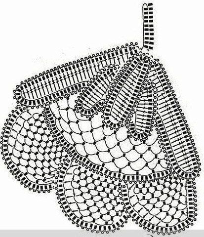 Irish Crochet Leaves + Diagrams Irish Crochet Leaves + Diagrams