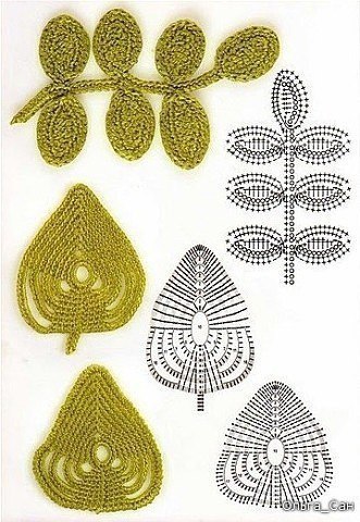 Crochet Leaf Patterns Crochet Leaf Patterns