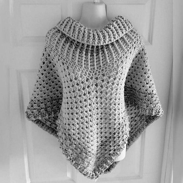 Cowl Neck Poncho pattern