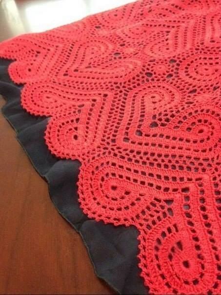 Beautiful Heart Motif Dress Inspiration and Diagram Beautiful Heart Motif Dress Inspiration and Diagram