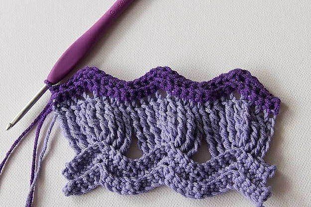 Vintage Fan Ripple Stitch Pattern Vintage Fan Ripple Stitch Pattern