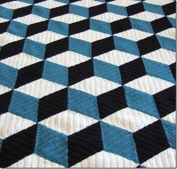 3D Illusion Blanket Crochet Patterns 3D Illusion Blanket Crochet Patterns