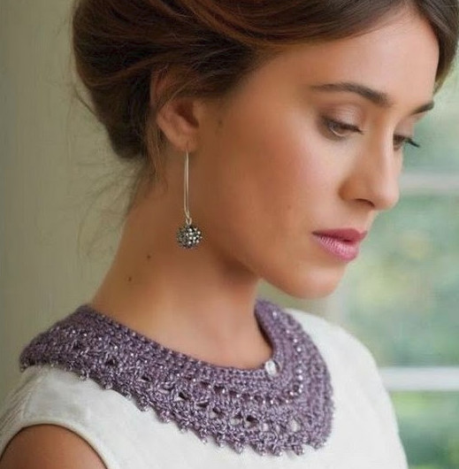 Easy Crocheted Collar Easy Crocheted Collar