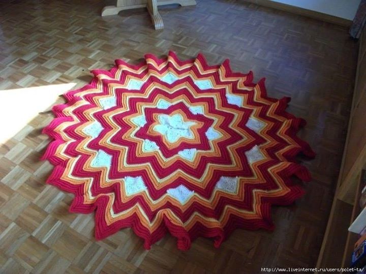 Six-Pointed Star Afghan pattern