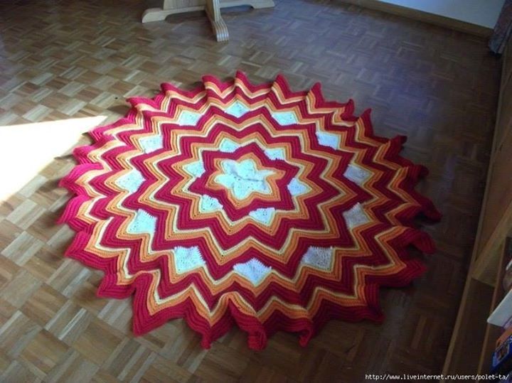 Six-Pointed Star Afghan pattern Six-Pointed Star Afghan pattern