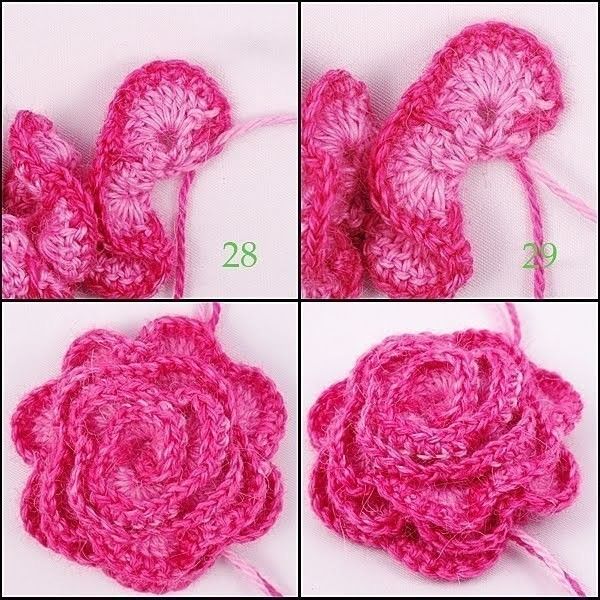 Beautiful Crochet Rose Free Pattern