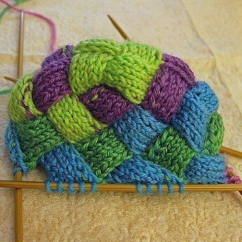 Rainbow Entrelac Socks