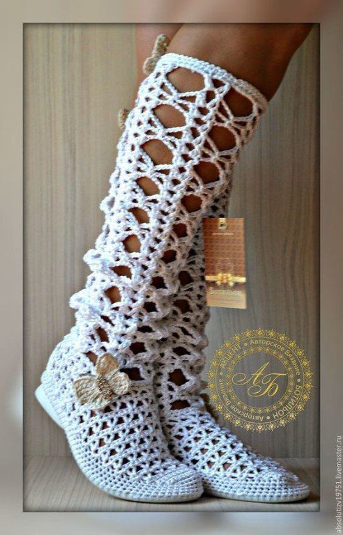 Crochet Knit Footwear